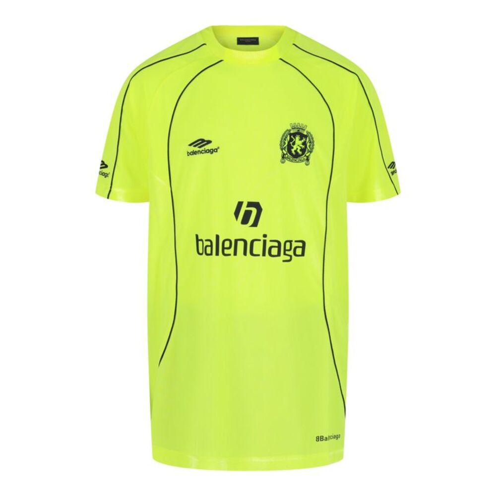 Balenciaga Oversized Soccer T-Shirt Multi Mens